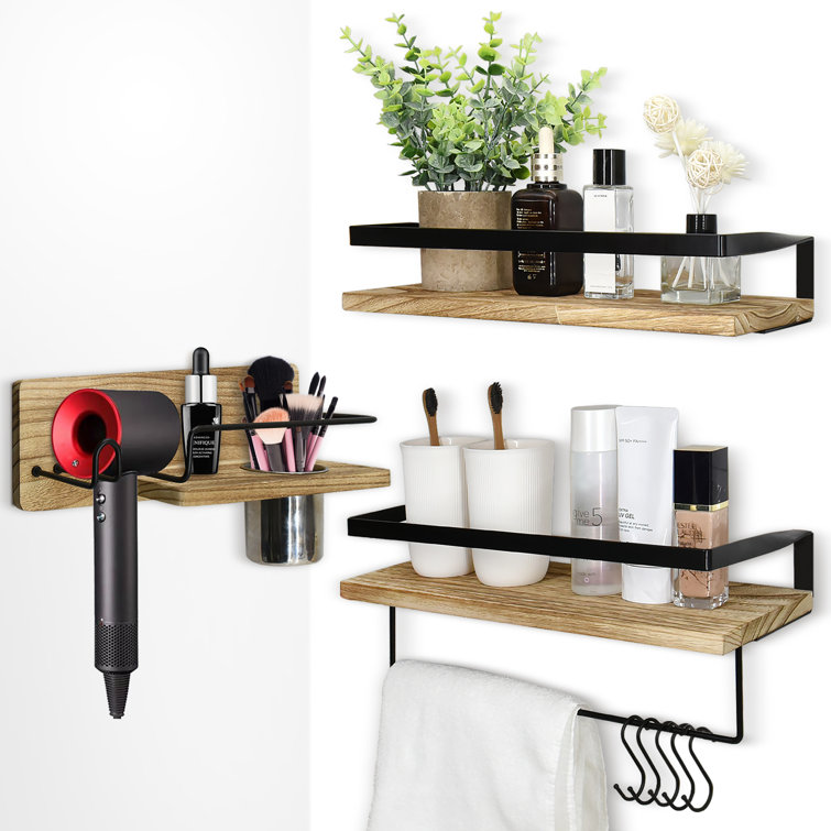 Bathroom Shelf with Blow Dryer Holder Semis Online